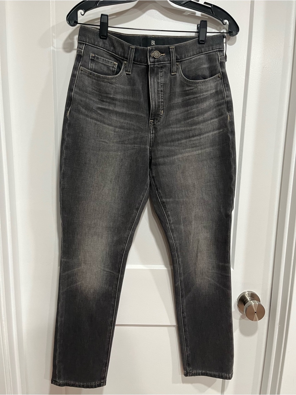 Banana Republic High Rise Slim Raquel Black Washed Jeans